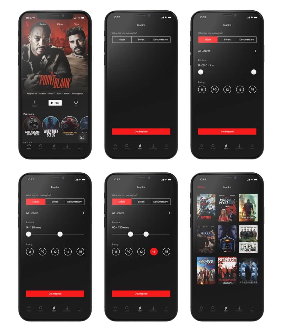 Netflix UI